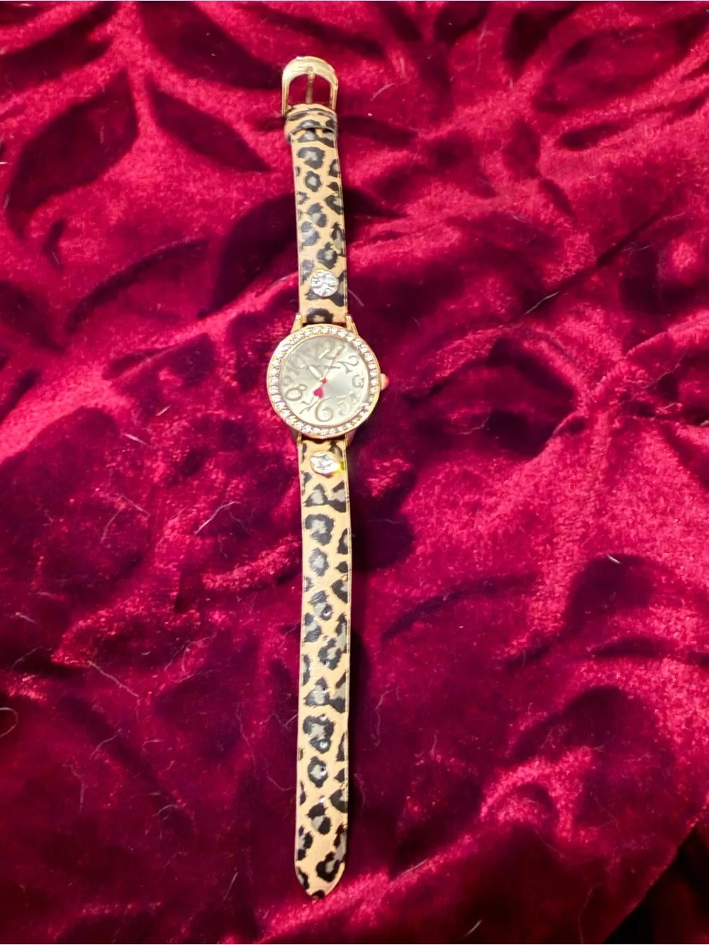 Betsey Johnson Leopard Print Watch